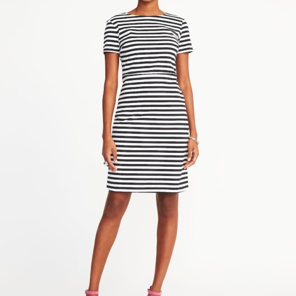 Ponte-Knit Sheath Dress